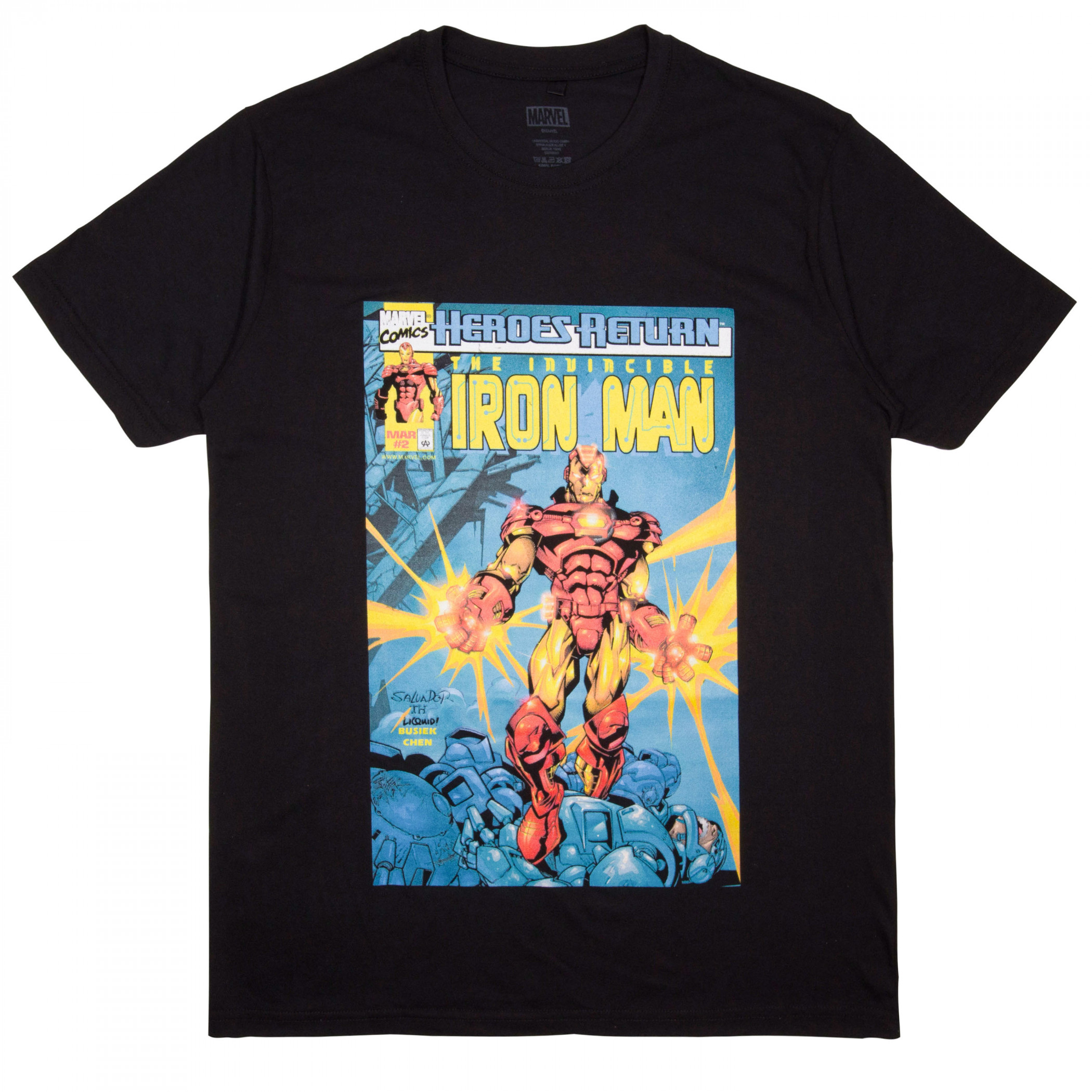 The Invincible Iron Man 1998 Marvel Comic Cover T-Shirt